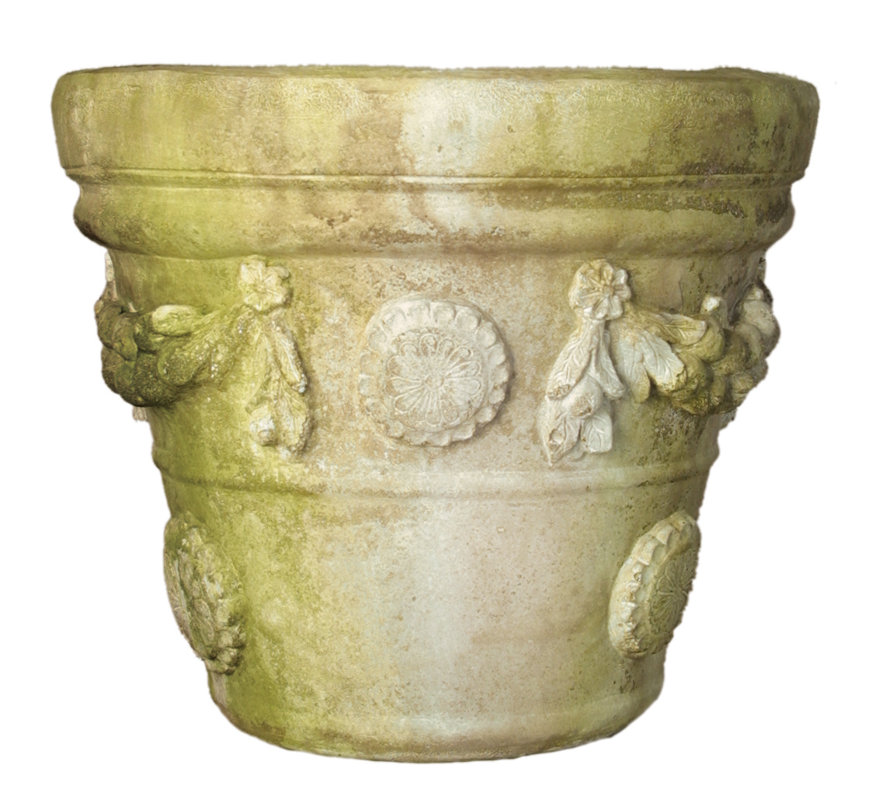 OrlandiStatuary Garden Fiberstone Pot Planter & Reviews Wayfair